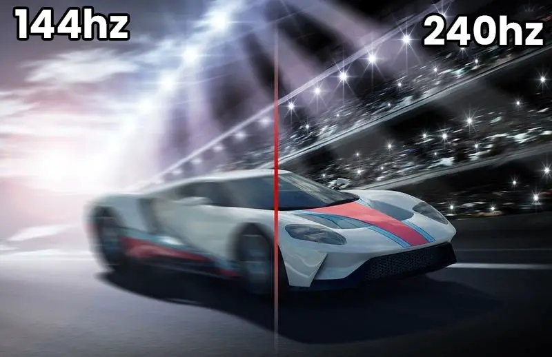 Comparison between 144Hz and 240Hz gaming monitors.