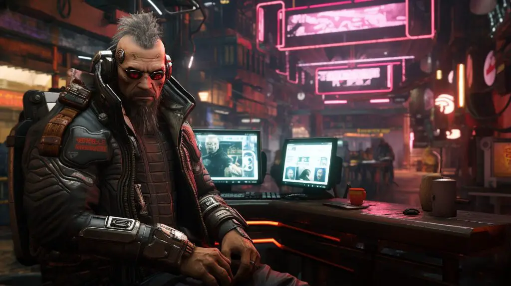 NPCs in a modern video game responding dynamically to player interactions.