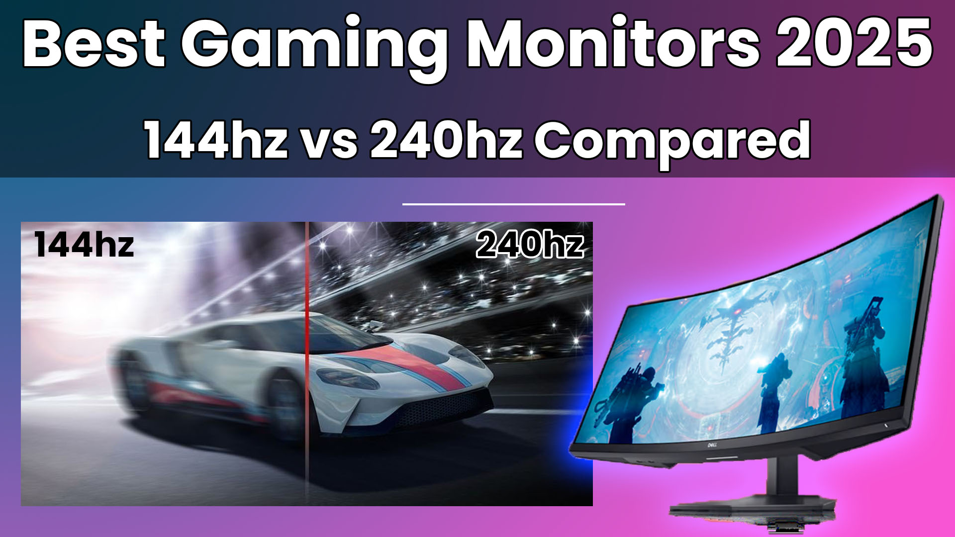 Read more about the article Best Gaming Monitors 2025: 144Hz vs 240Hz – Which One to Buy?