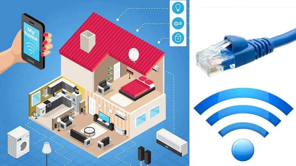 A home Wi-Fi network overloaded with multiple connected devices.
