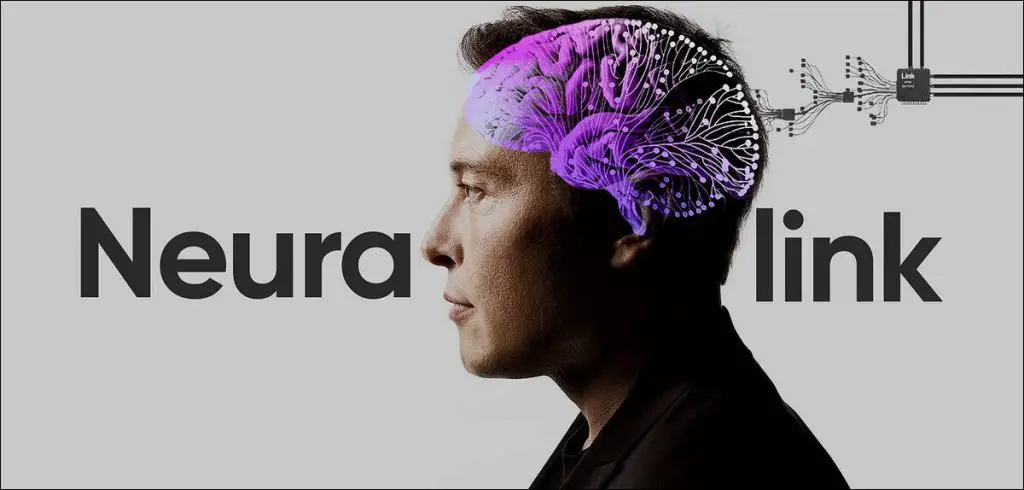 A digital concept of Neuralink’s brain chip implant.