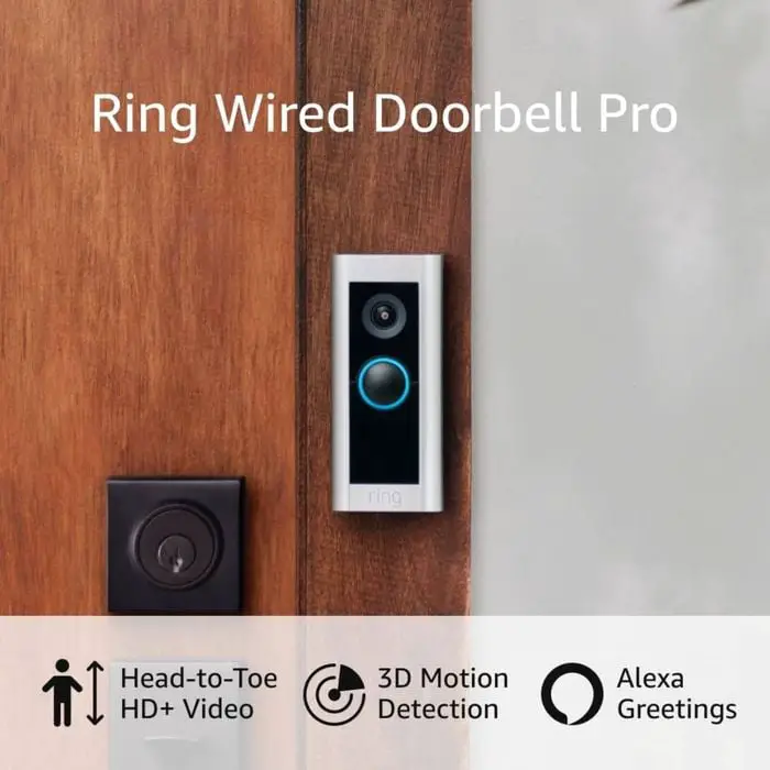Ring Video Doorbell Pro 2 mounted outside a home.