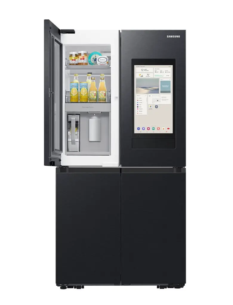 Samsung Family Hub smart refrigerator with AI integration.