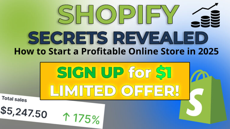 Shopify Secrets Revealed – Step-by-Step Guide to Starting a Profitable Online Store in 2025 Shopify Online Store