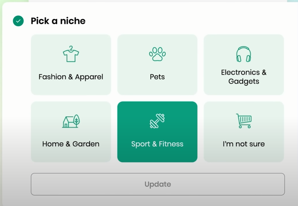 Step 3, Picking a niche on shopify