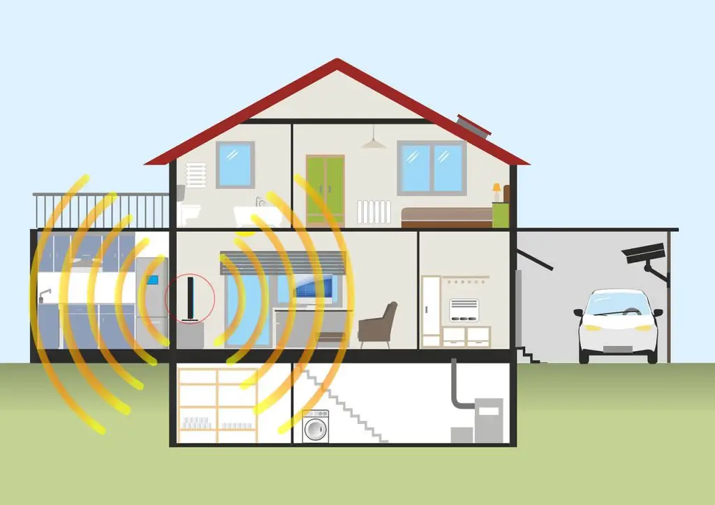 Optimal router placement in a home for better Wi-Fi coverage.
