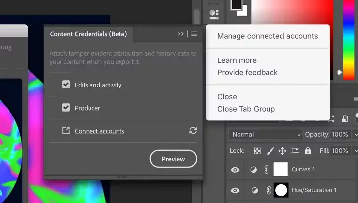 Adobe Content Credentials tool verifying digital media. disinformation security ai-generated fake news