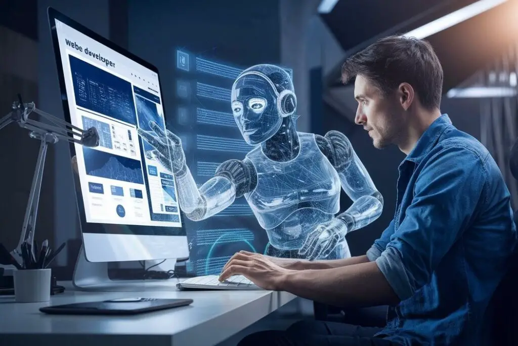 AI-assisted coding software supporting web development.