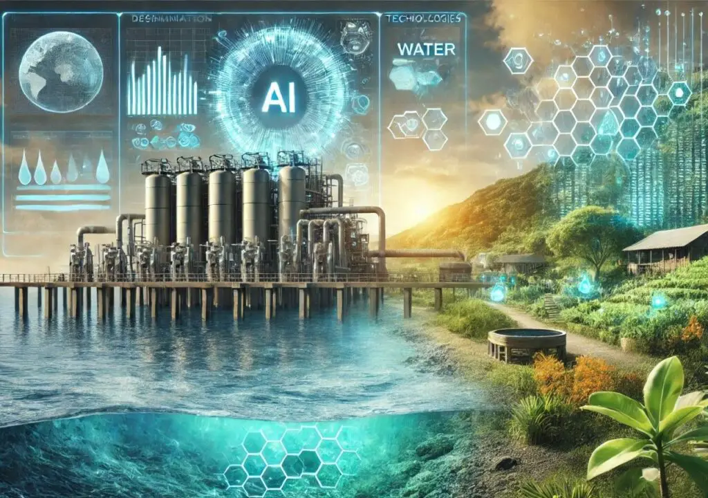 Smart filtration system using AI to purify water efficiently.