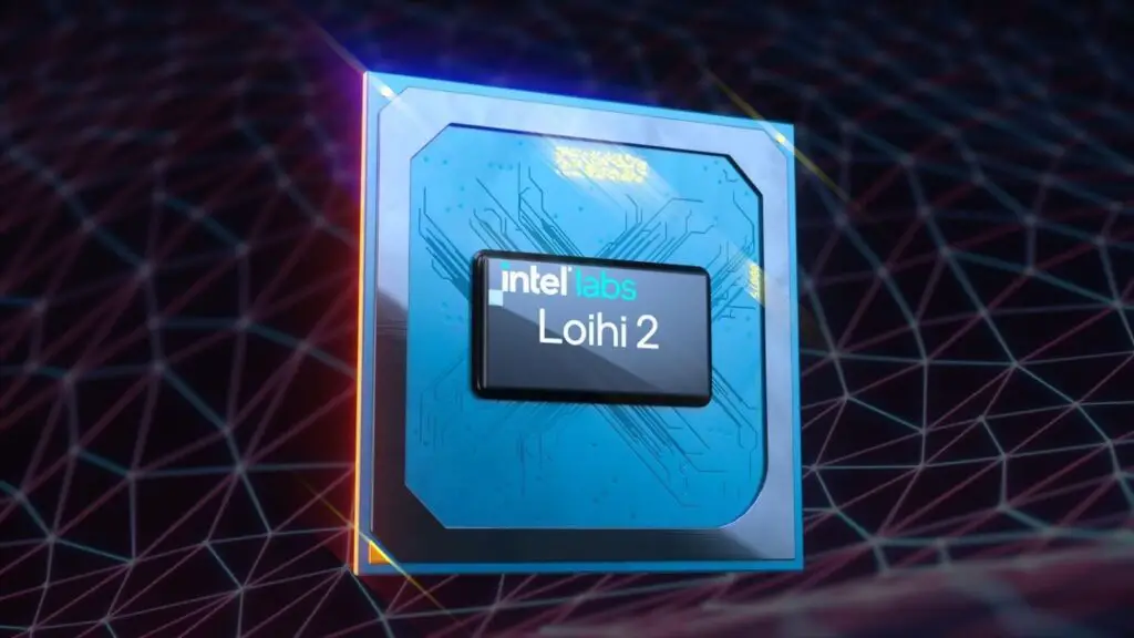 Intel Loihi 2 neuromorphic chip. neuromorphic computing mimicking the human brain