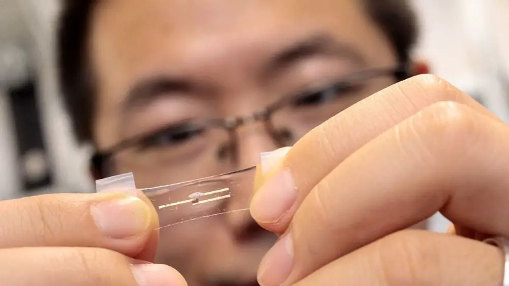 Neuromorphic chip integrated into a wearable medical device. neuromorphic computing mimicking the human brain