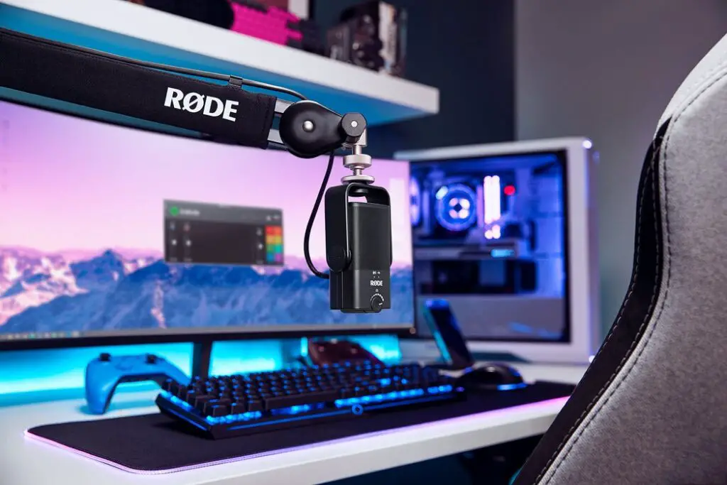 USB and XLR microphones setup for streaming.