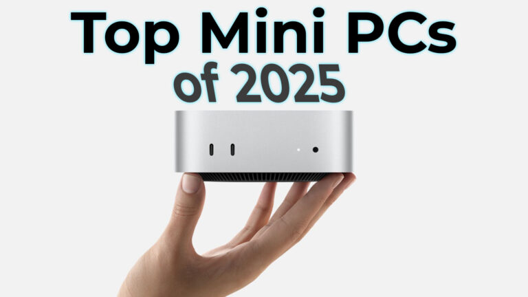 Hand holding Mini PC