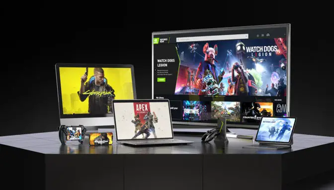 User interface of multiple cloud gaming platforms in 2025